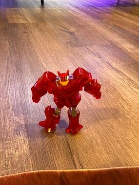 Red Clear Robot Action Figure - Kids Toy